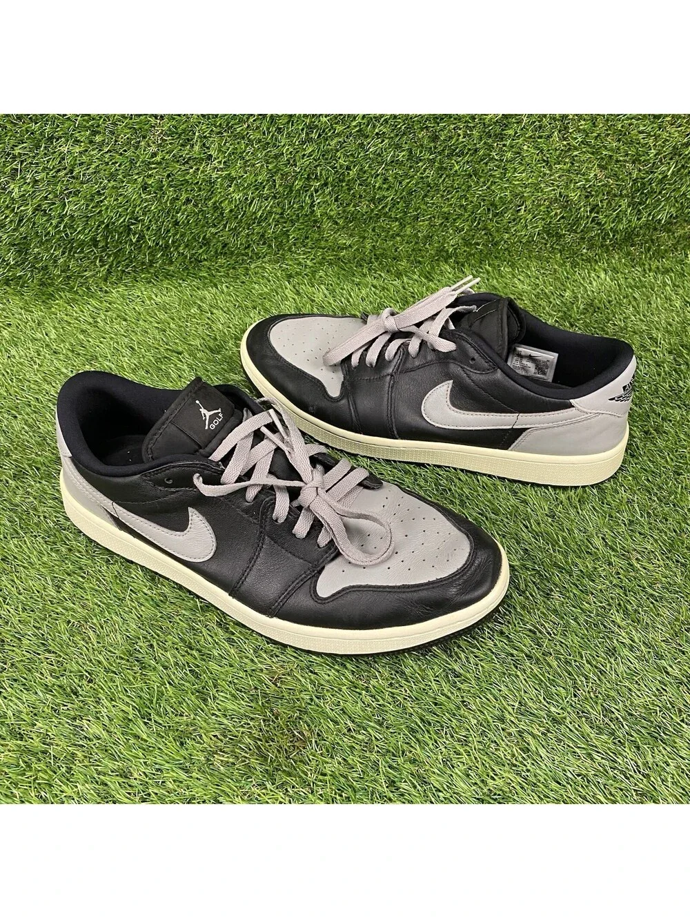 Nike Air Jordan Retro One 1 Golf Low Shadow Black Gray White Mens Size 12